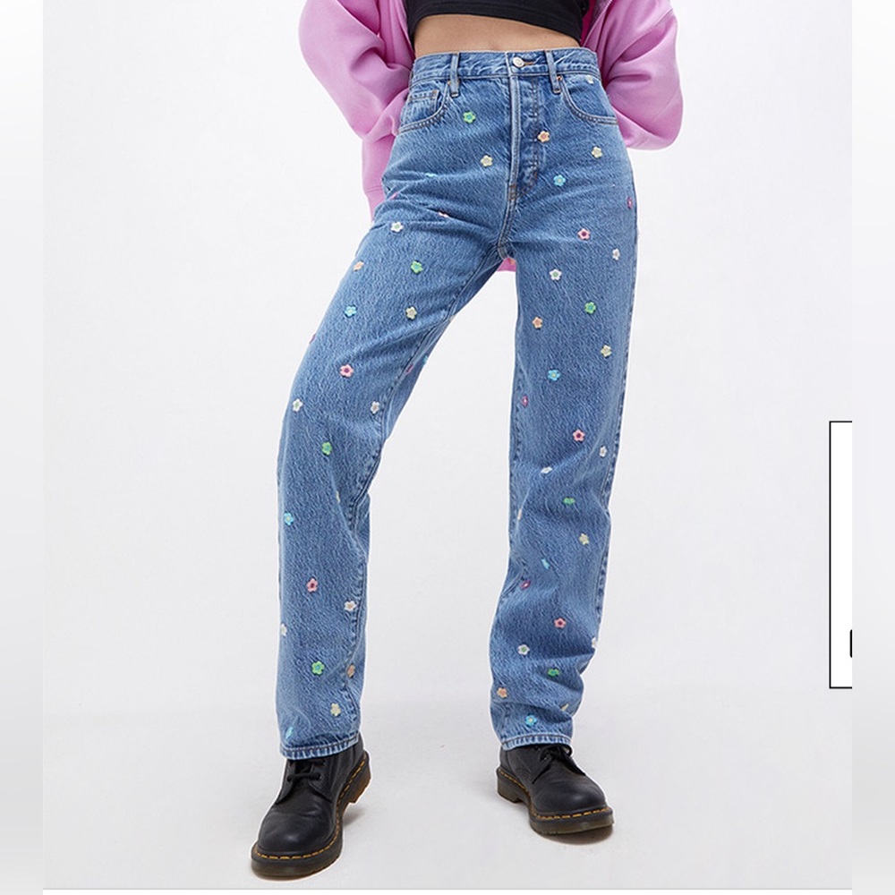 PacSun Eco Flower Power Dad Jeans
